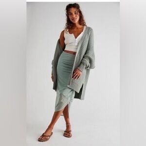 Free People Nightingale Cardigan - Sage green